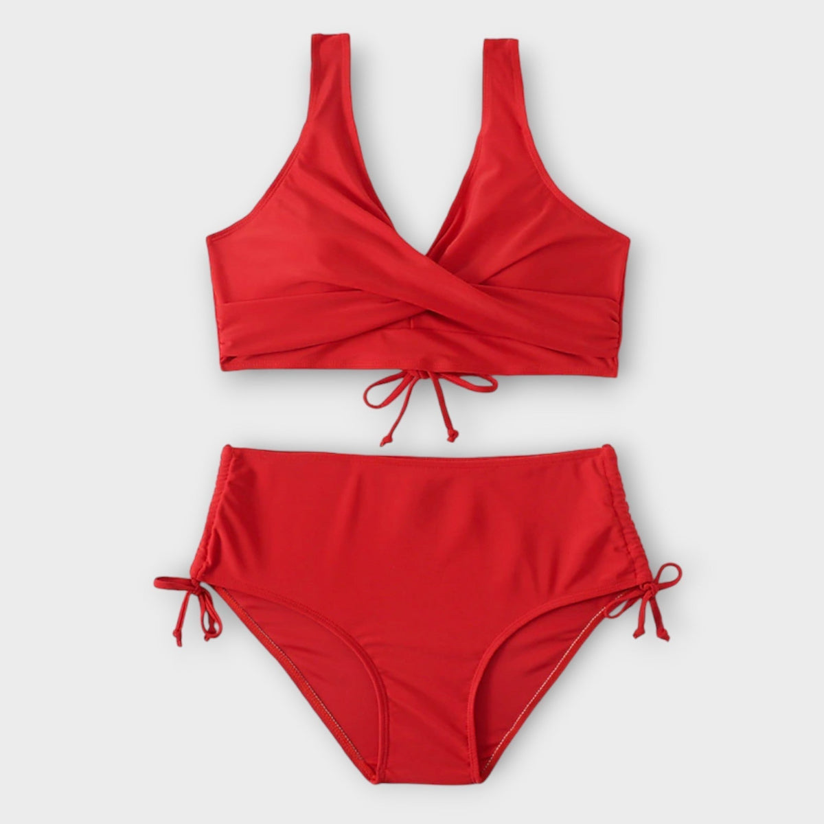 IRENA | WRAP FRONT HIGH WAIST BIKINI