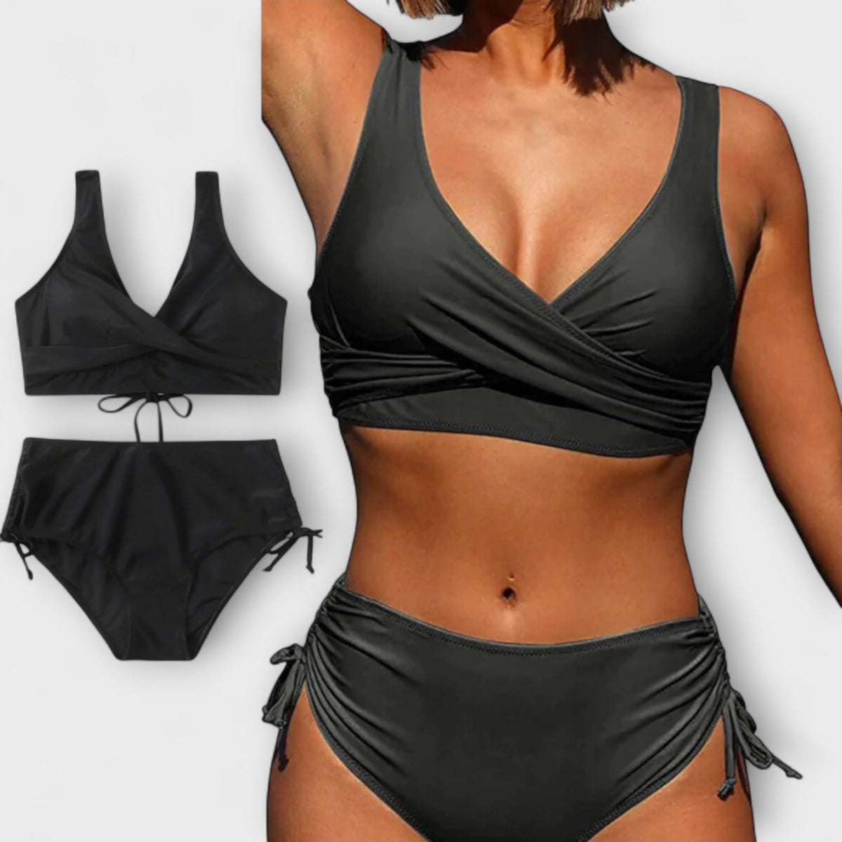 IRENA | WRAP FRONT HIGH WAIST BIKINI