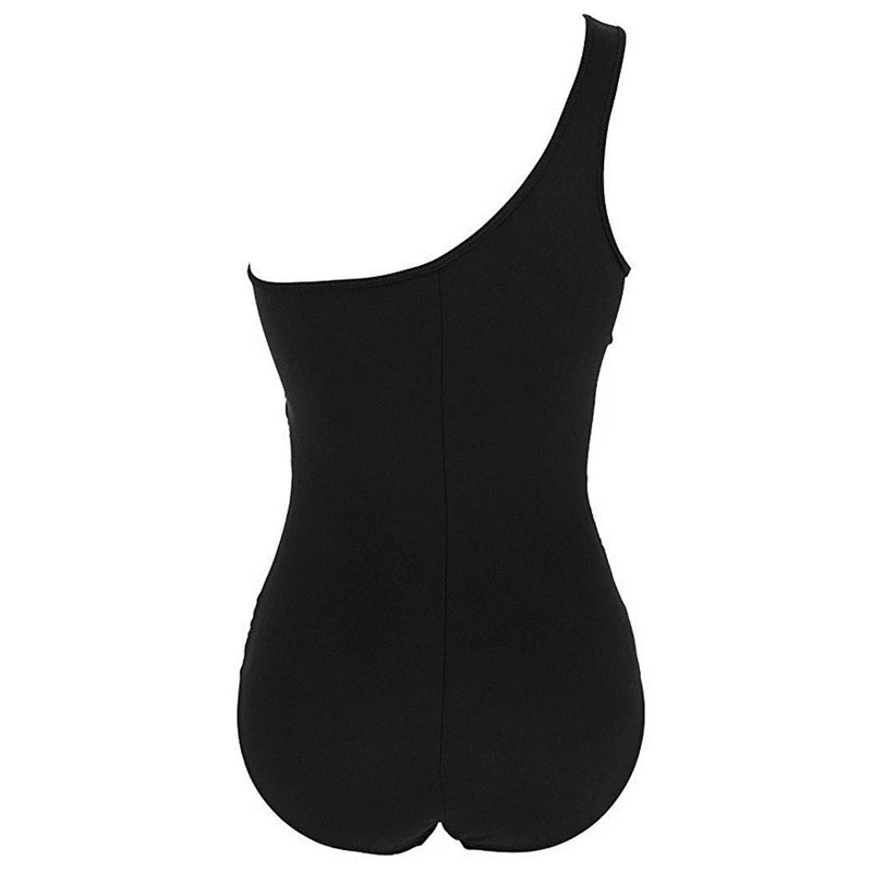 NAYLA | ONE-SHOULDER MESH SWIMSUIT