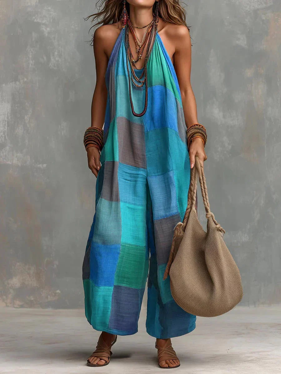 ORIANA | BOHEMIAN PATCHWORK JUMPSUIT