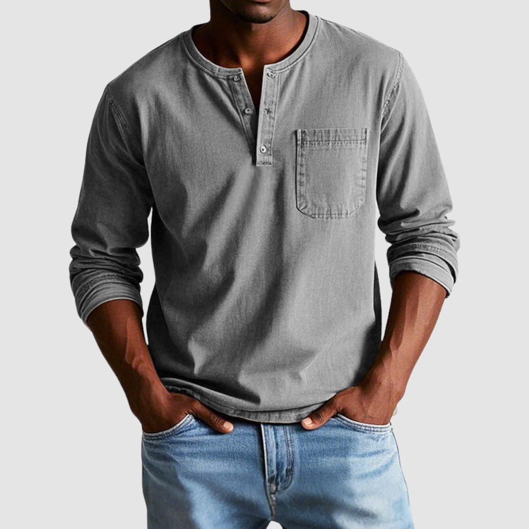 Harrison™ Vintage Henley Shirt