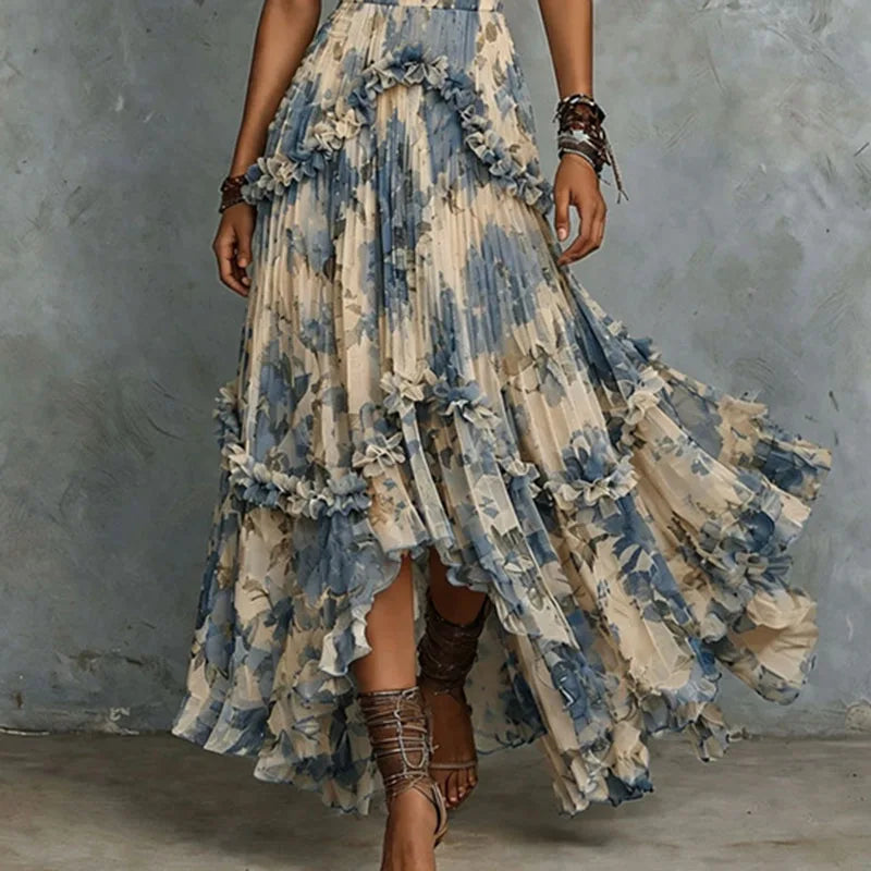 Rosalind | Strapless Floral Maxi