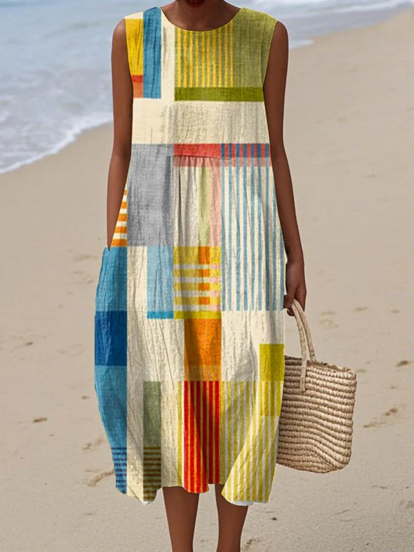 Mady |Women's Summer Dress with Sleeveless Design and Lightweight Blend
